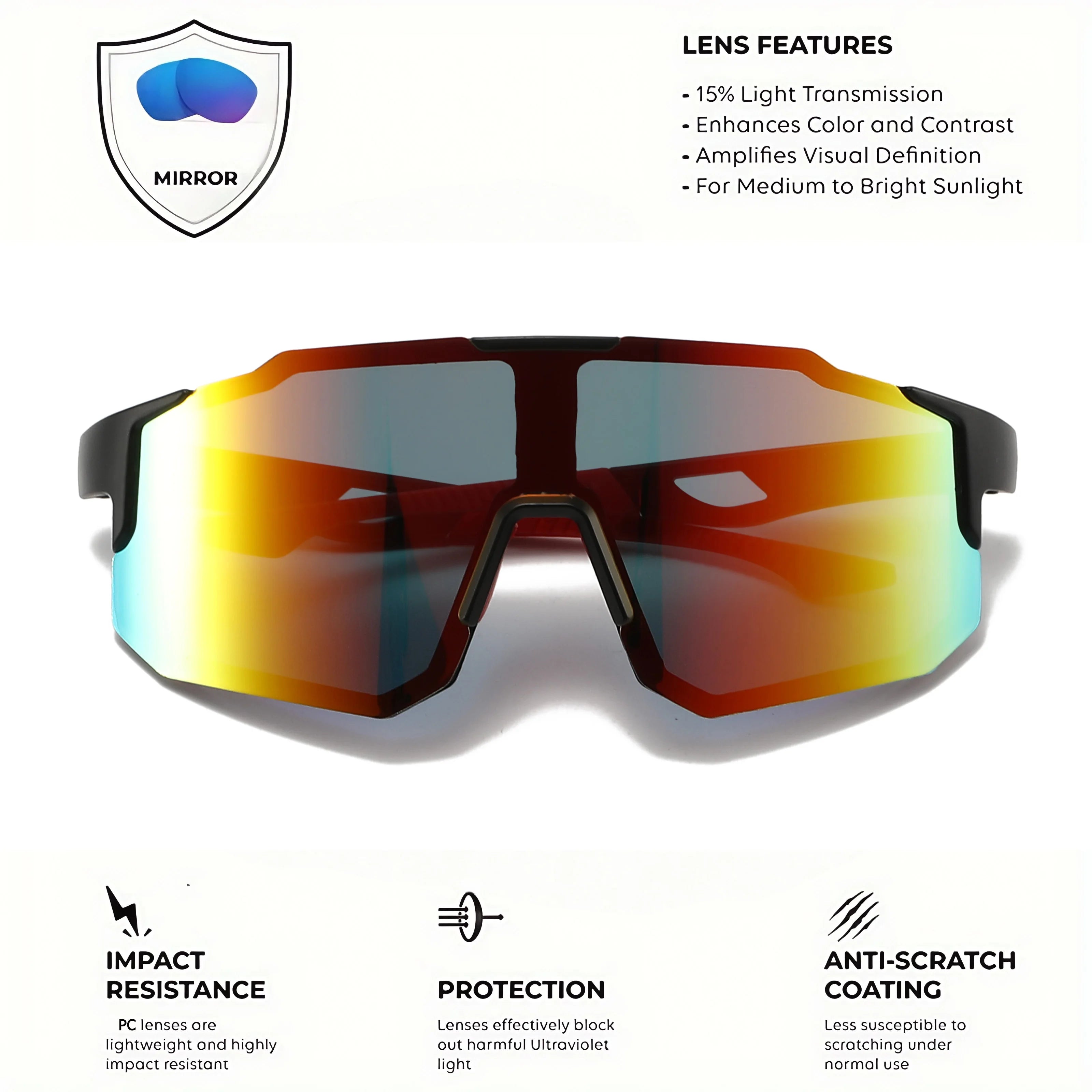 Zero Chill Shields – Sport Wraparound Sunglasses