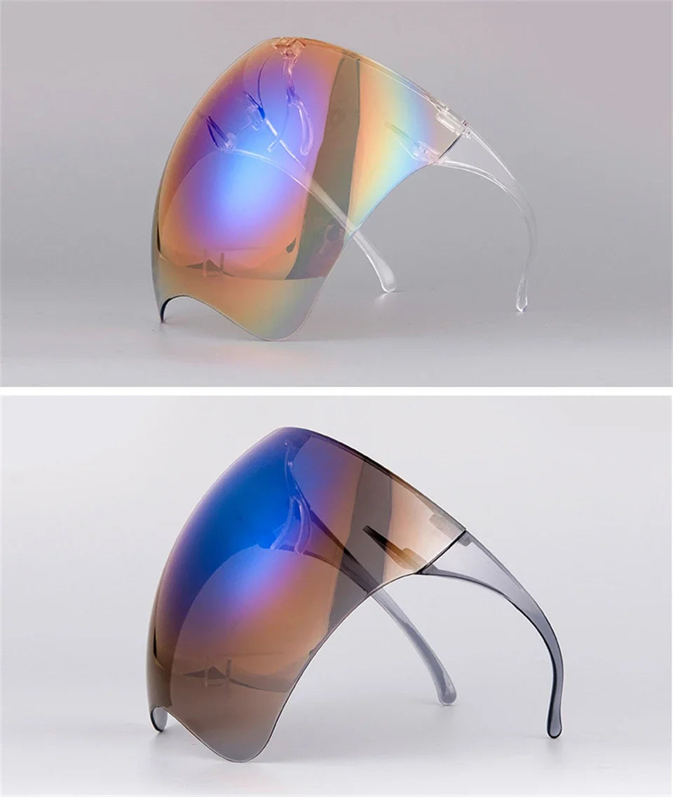 Face Shield Shades – Oversized Mirror Sunglasses