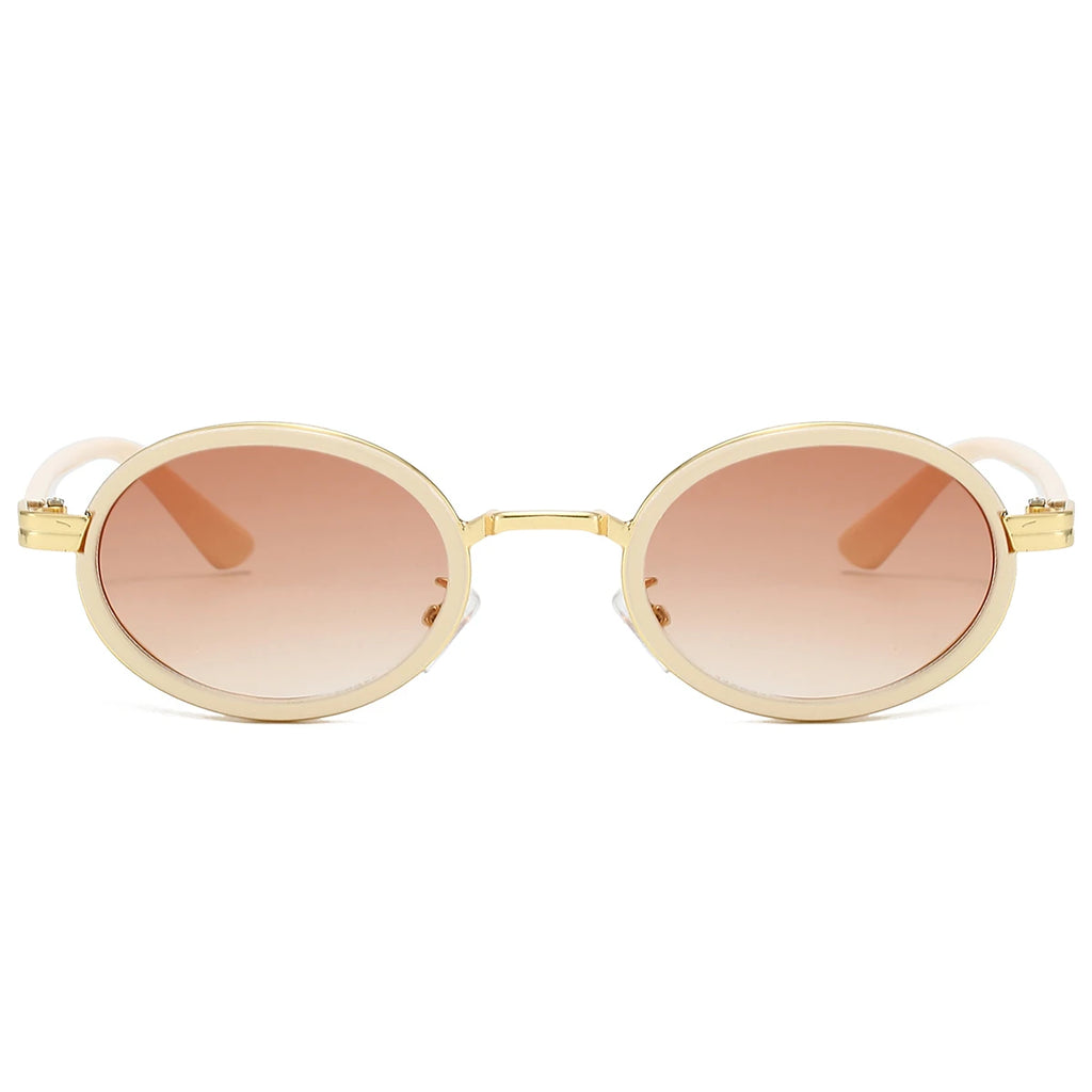 Pretentious On Purpose – Retro Oval Sunglasses