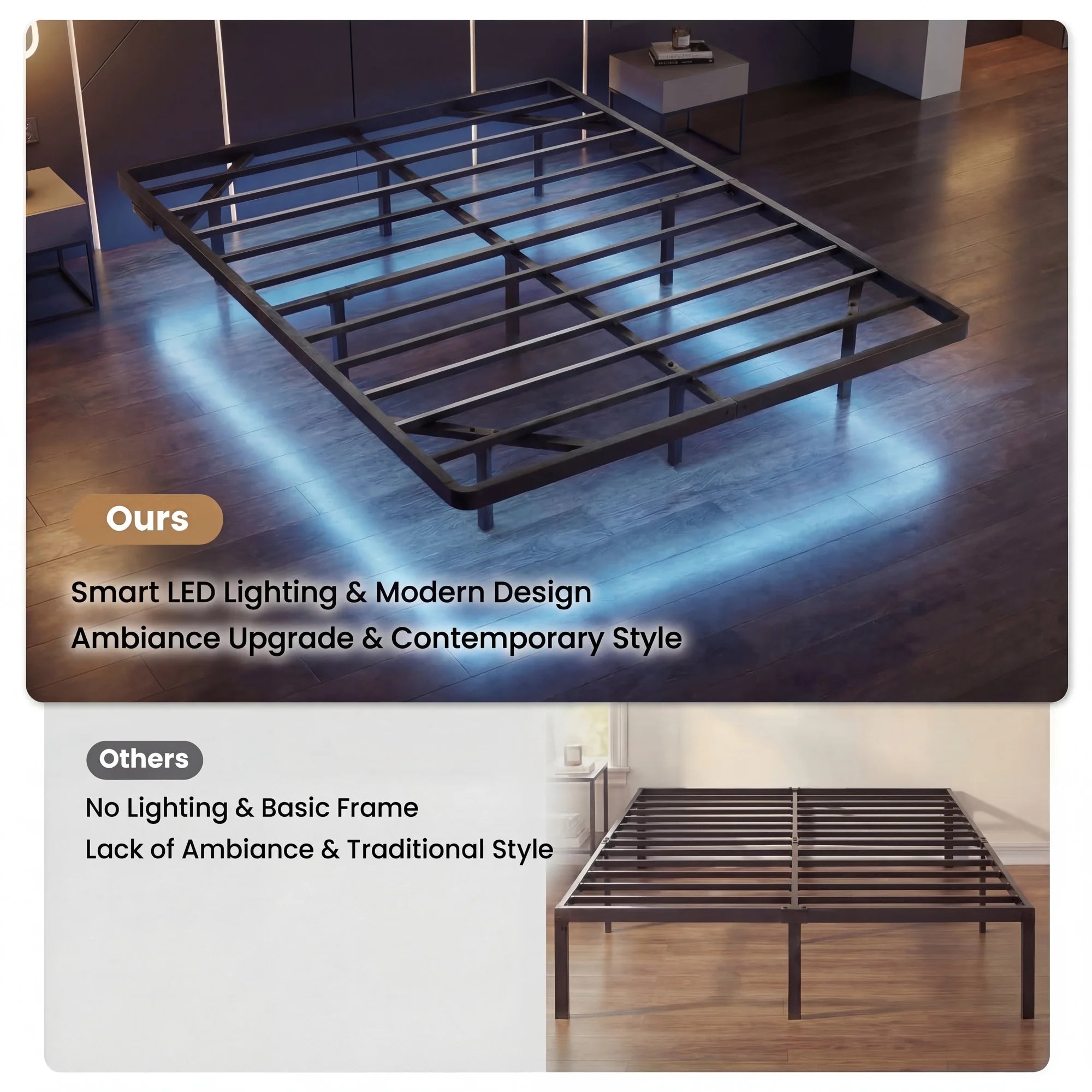 The Levitate – Floating LED Bed Frame