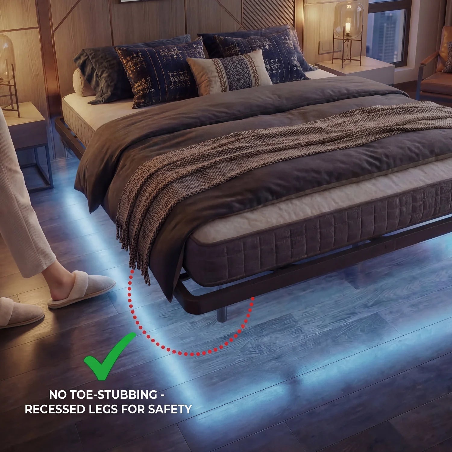 The Levitate – Floating LED Bed Frame
